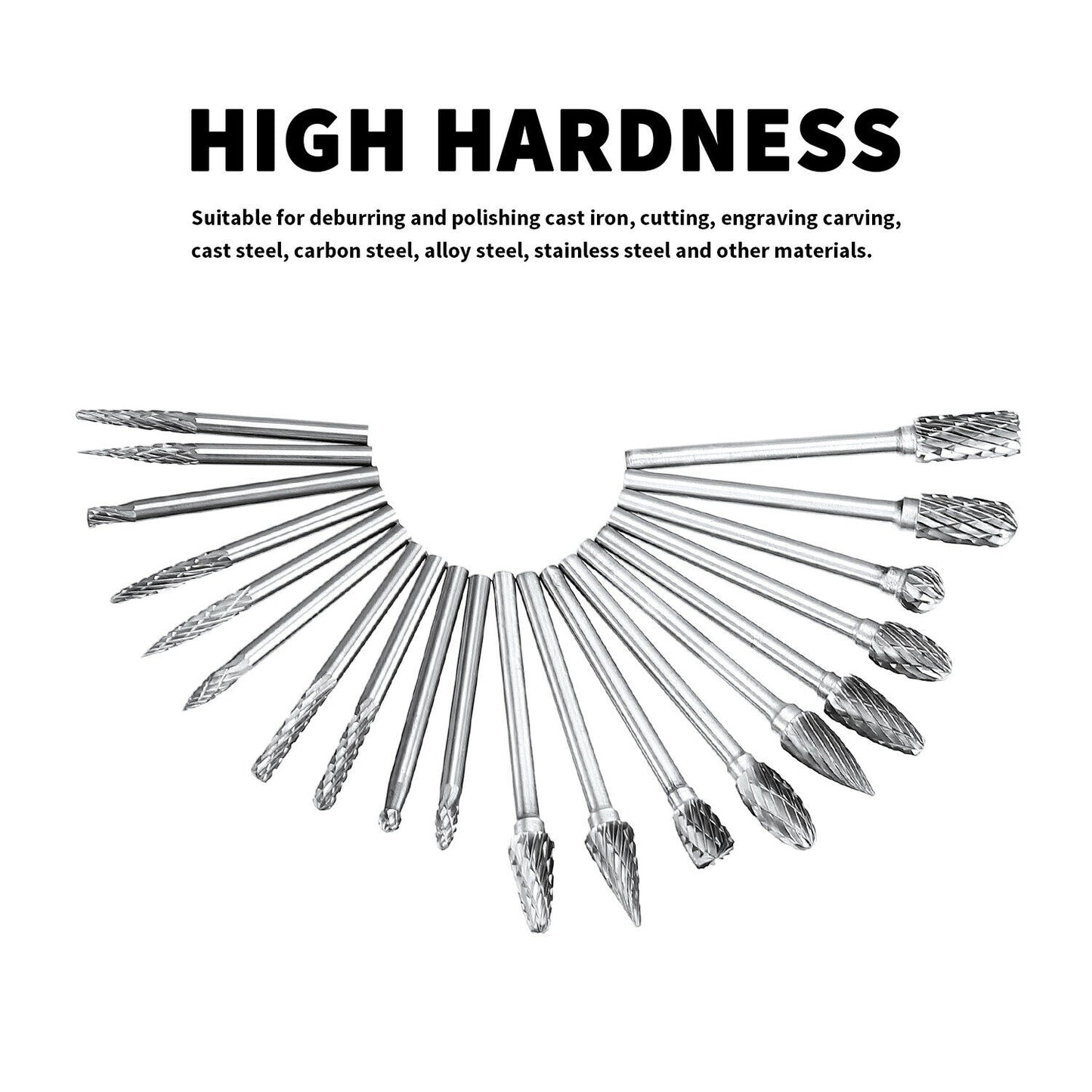 20pcs Tungsten Steel Carbide Burr Grinder