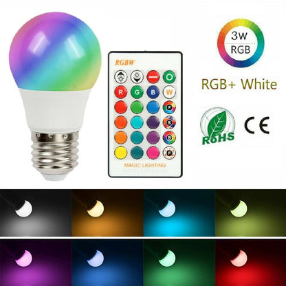 Color Changing Light Bulbs with Remote