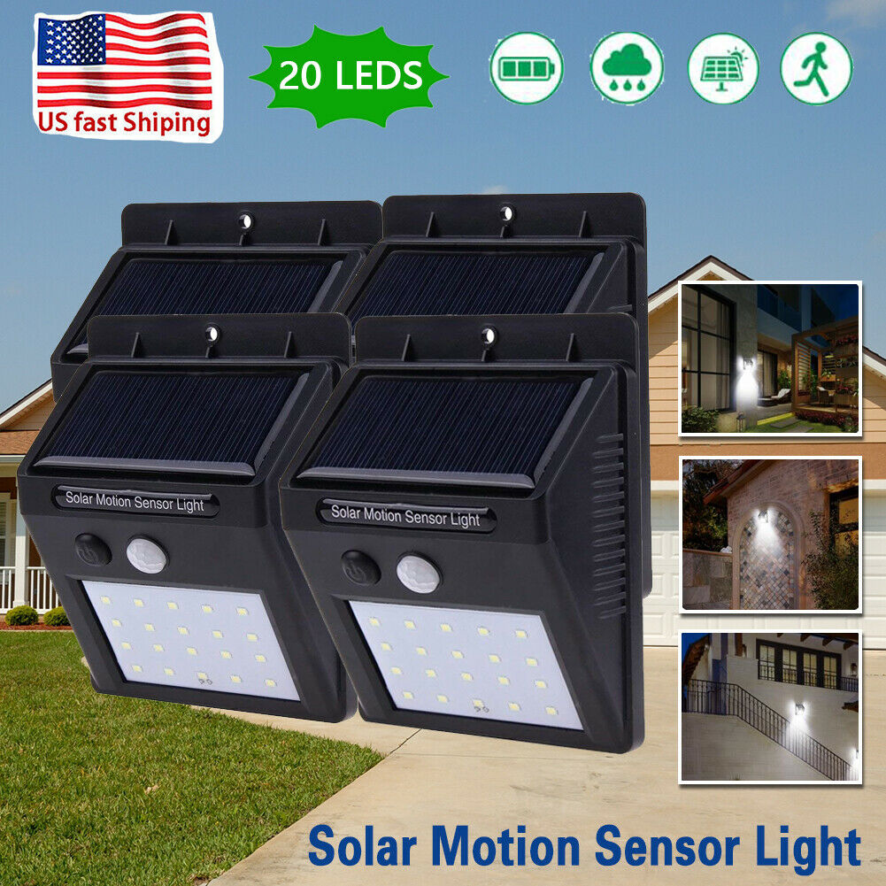 LED Solar Outdoor Wall Lights