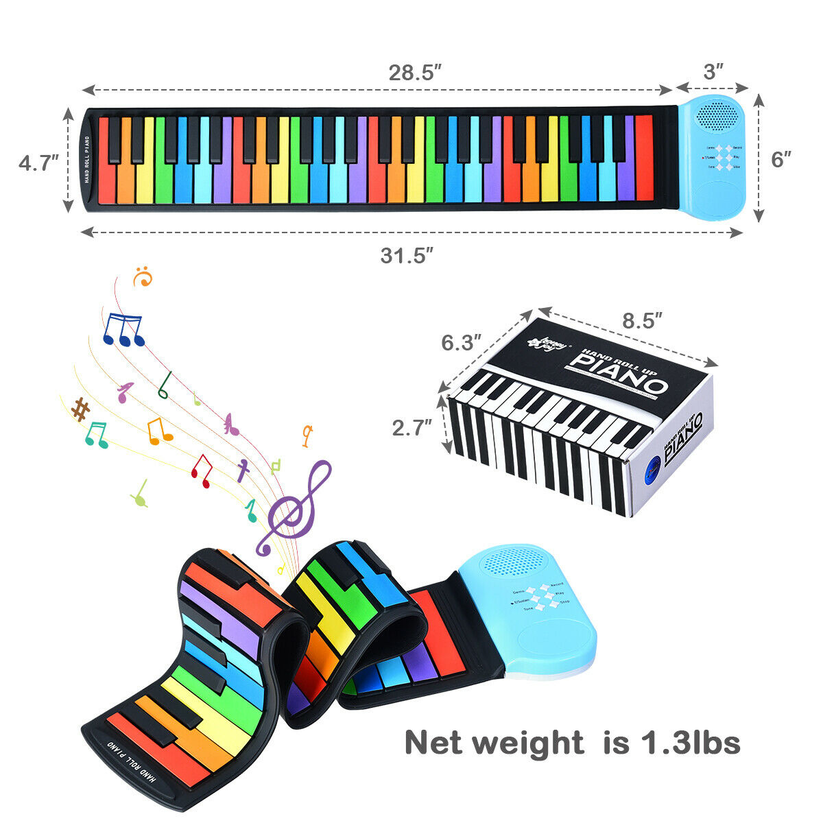 kids piano Keyboard w/ Built-in Speaker