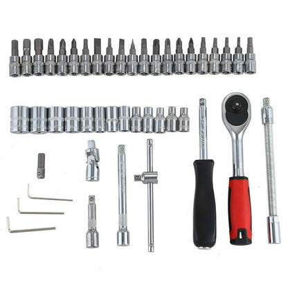 Auto Car Repairing 1/4 Ratchet Wrench Socket Tool Set-46 pcs