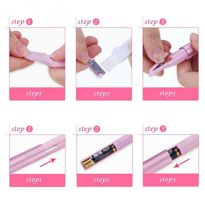 Electric Brows Trimmer Razor Hair Remover Facial Face Eyebrow