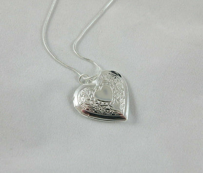 Heart Photo Locket Necklace