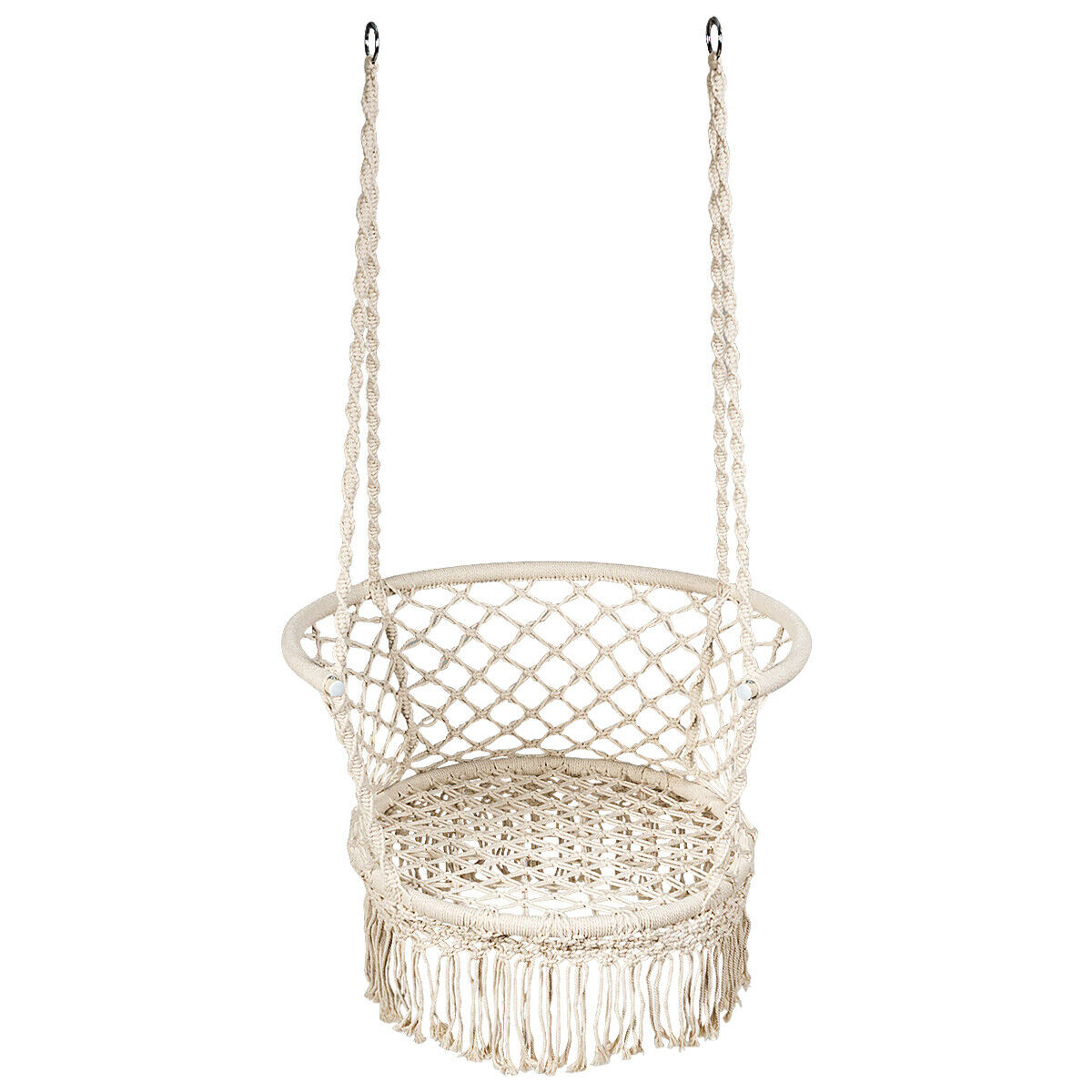 Hanging Hammock Chair Macrame Swing Hand Woven