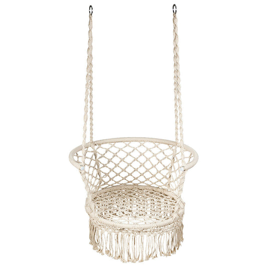 Hanging Hammock Chair Macrame Swing Hand Woven