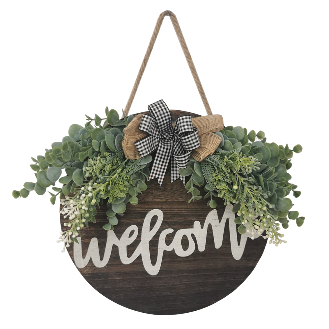 Front Door Welcome Wreaths Sign