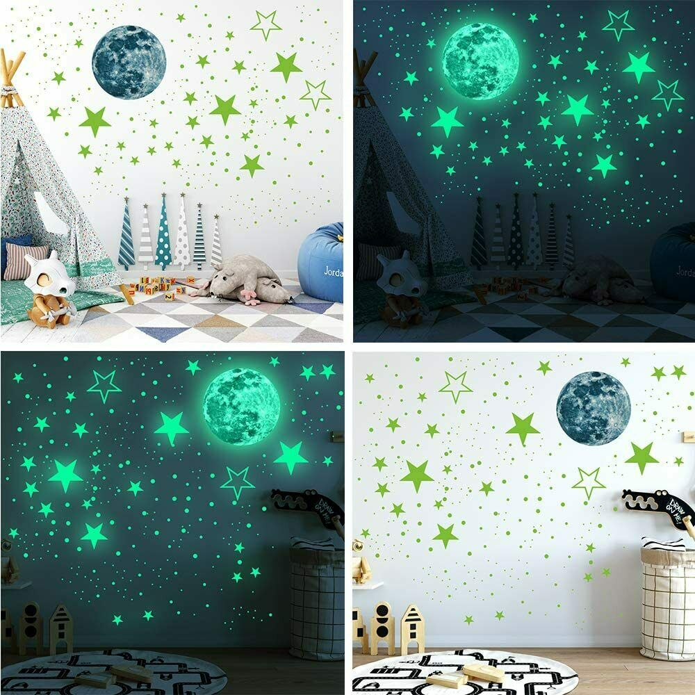 Luminous Stars & Moon Wall Stickers