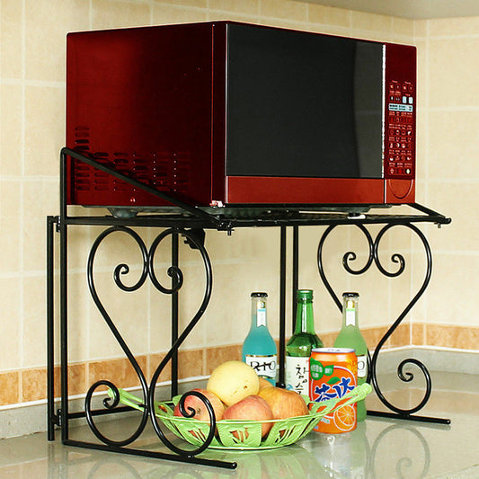 Metal Shelf Kitchen Organizer Counter Cabinet Storage