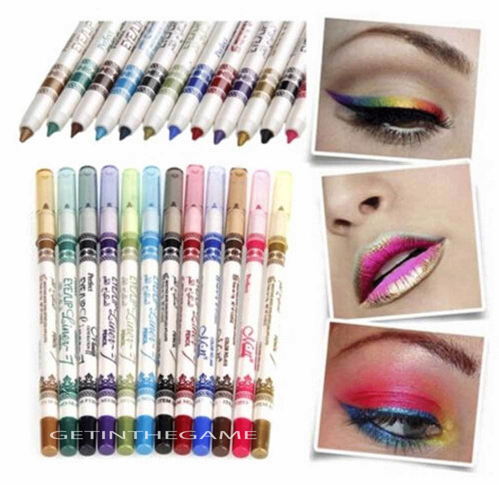 Glitter Eyeshadow Lip Liner 12 Color