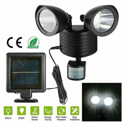 22 LED Dual Detector Solar Spot Light