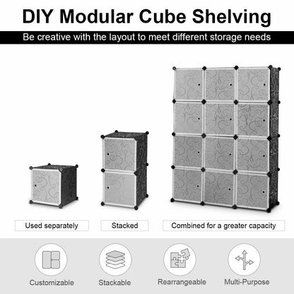 DIY 12 Cube Portable Closet Storage