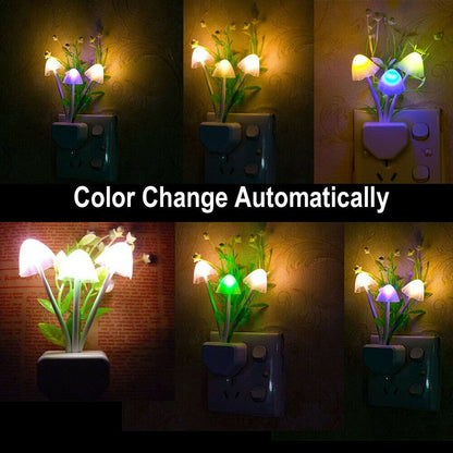 Colorful Sensor LED Night Light Wall Lamp