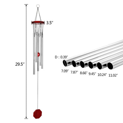 Wind Chimes  Large Deep Tone Metal 29.5"