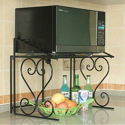 Metal Shelf Kitchen Organizer Counter Cabinet Storage