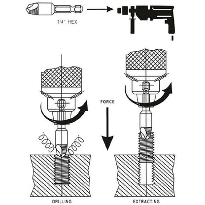 Damaged Screw Extractor Remove Set-5 PCS