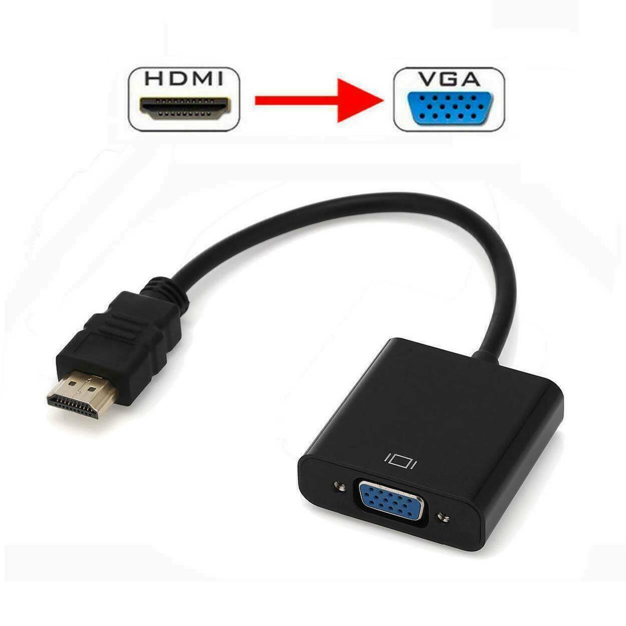 Hdmi Male To Vga Female 1080p Video Converter