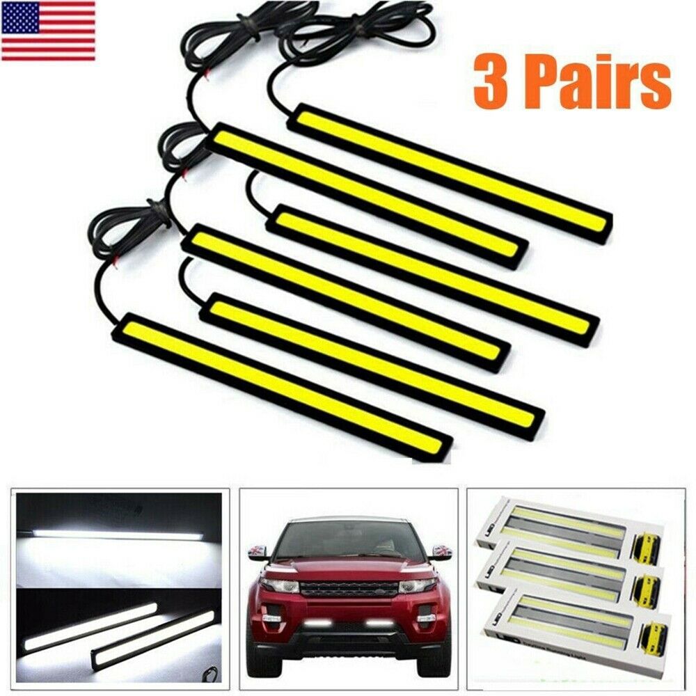 6PCS COB White 84DRL Interior Strip 12V 6W