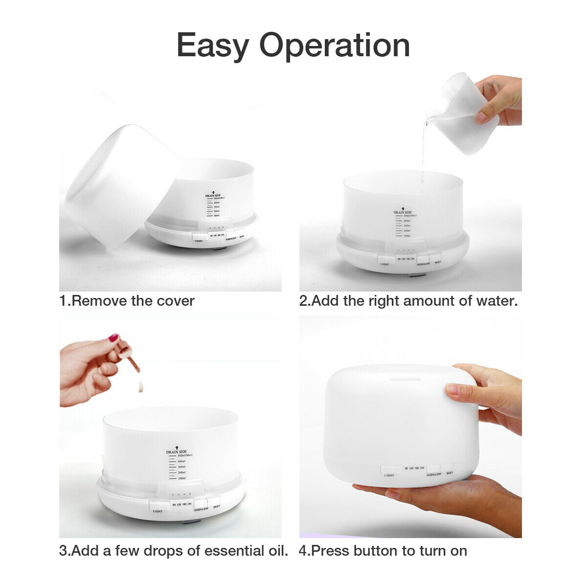 LED Ultrasonic Aroma Humidifier