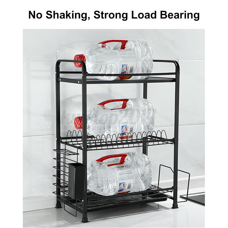 Stainless Steel Rack Storage Drainer Holder Shelf (3 Tier)