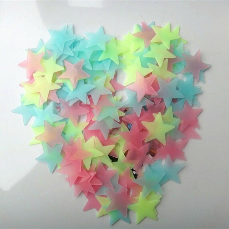 Dark Plastic Stars Wall Sticker