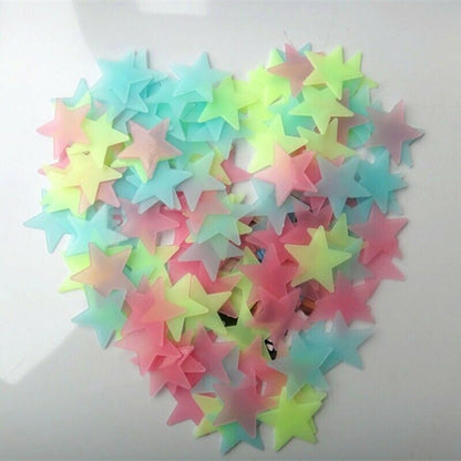 Dark Plastic Stars Wall Sticker