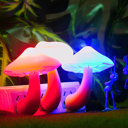 Colorful Mushroom LED Night Light Sensor