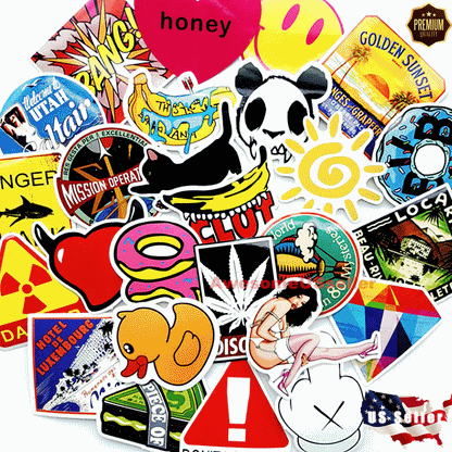 Stickers Skateboard Sticker Kids Random-200Pcs