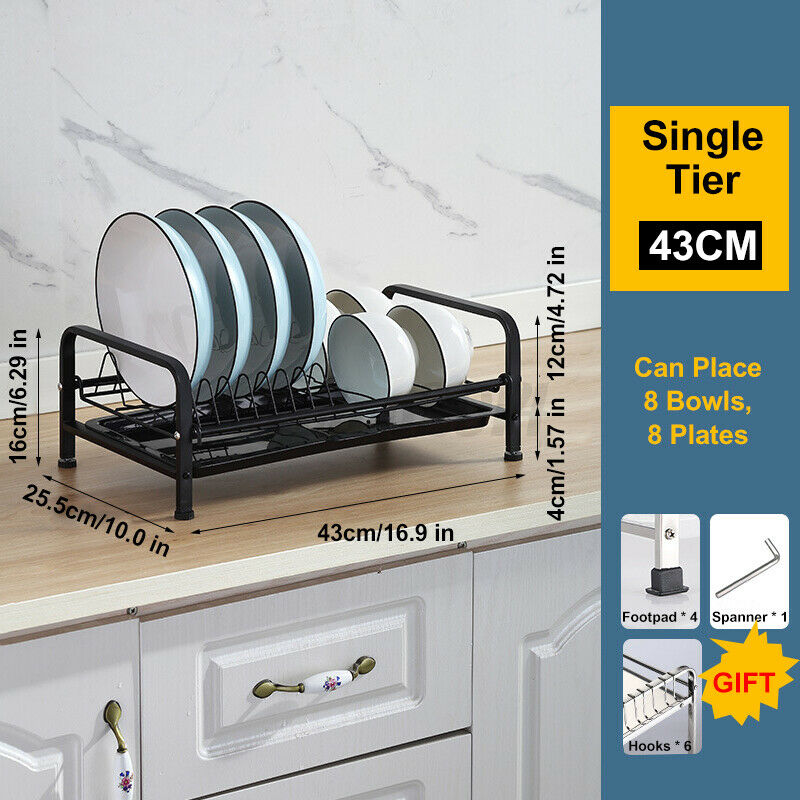 Stainless Steel Rack Storage Drainer Holder Shelf (3 Tier)