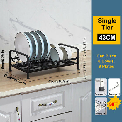 Stainless Steel Rack Storage Drainer Holder Shelf (3 Tier)