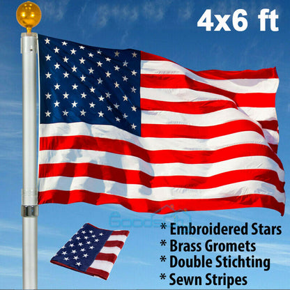 American Flag Kit Wall Mount