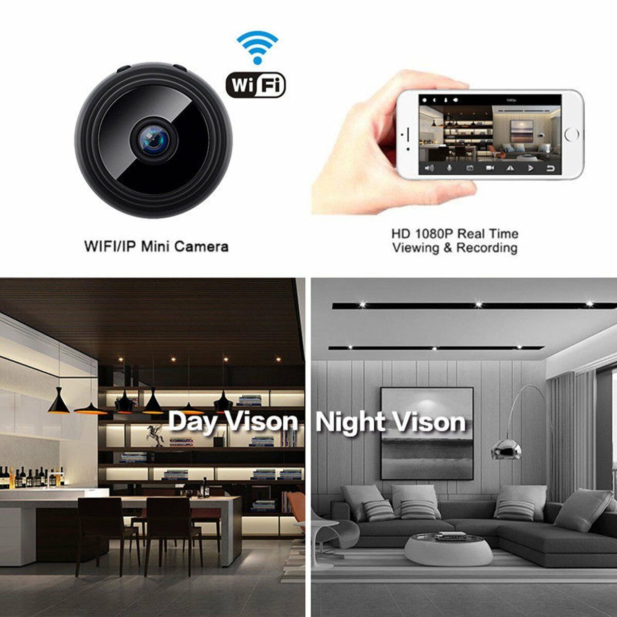 Mini IP Camera Wireless Wifi IP Home Security