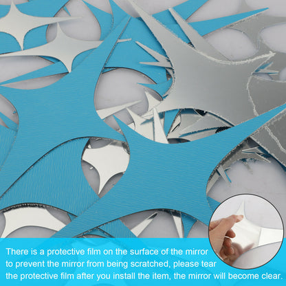 Removable 3D Mirror Star Wall Sticker