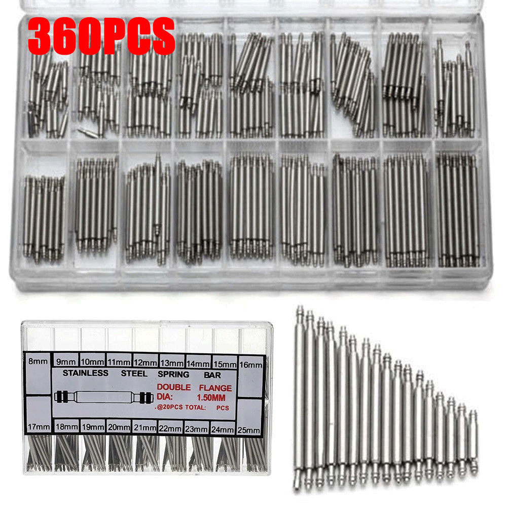 Watch PINS SPRING BARS Band Strap Link 8-25mm-360pcs