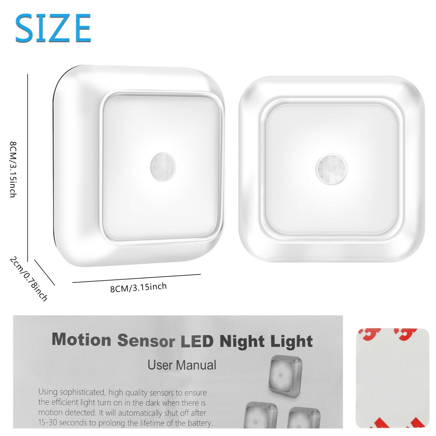 LED Motion Sensor Wireless Night Light