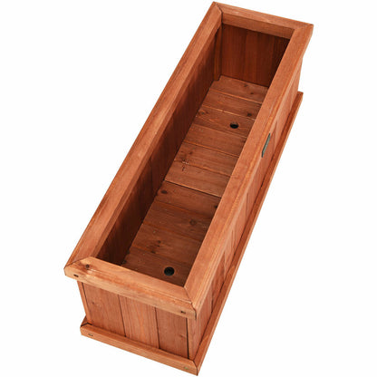 Wooden Flower Planter Box Rectangular-28 Inch