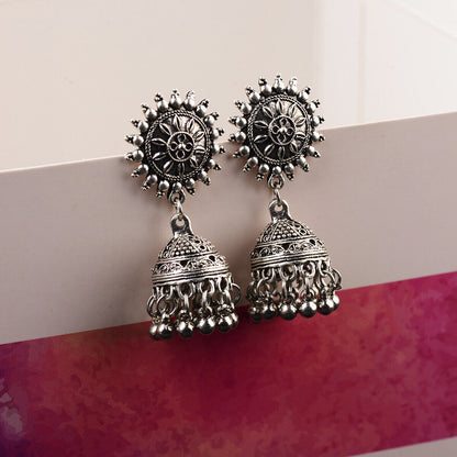 Vintage Sliver Indian Jhumka