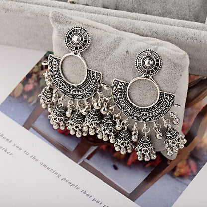 Vintage Sliver Indian Jhumka