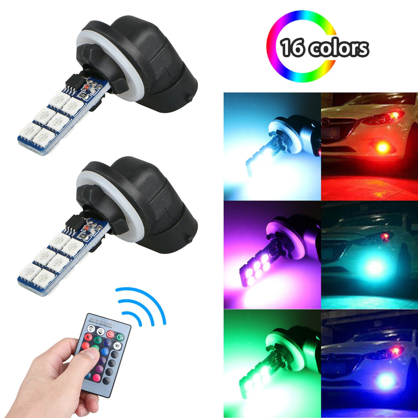 RGB LED 12SMD Car Headlight