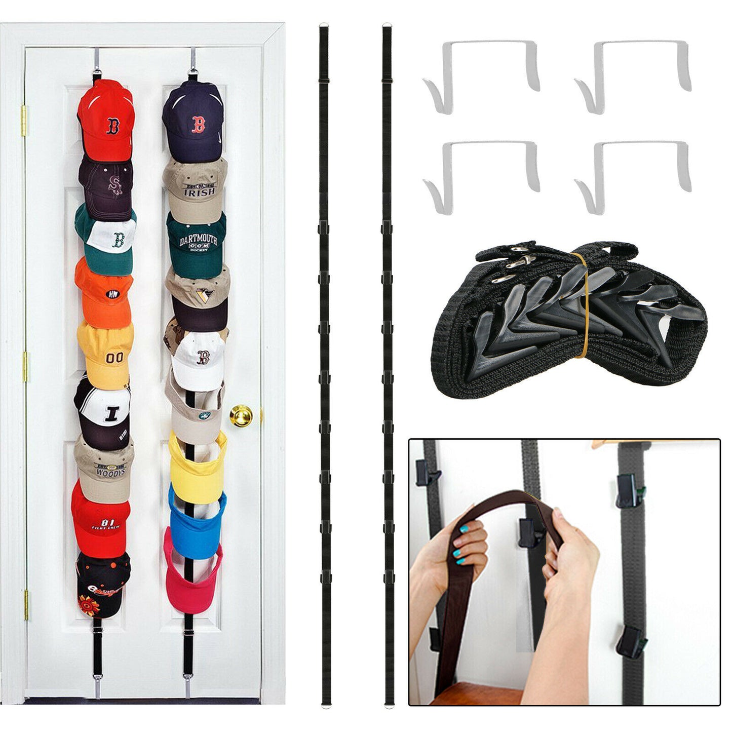 Baseball Cap Hat Holder Rack