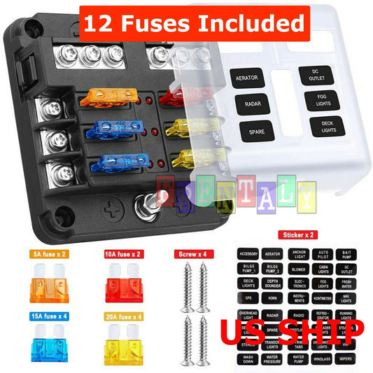 Fuse Box with LED Indicator