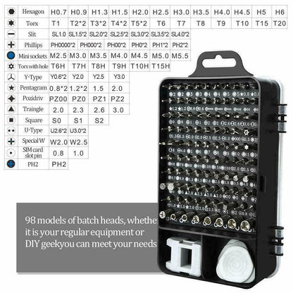 Magnetic Screwdriver Bit Set For Apple Gadget-117pcs