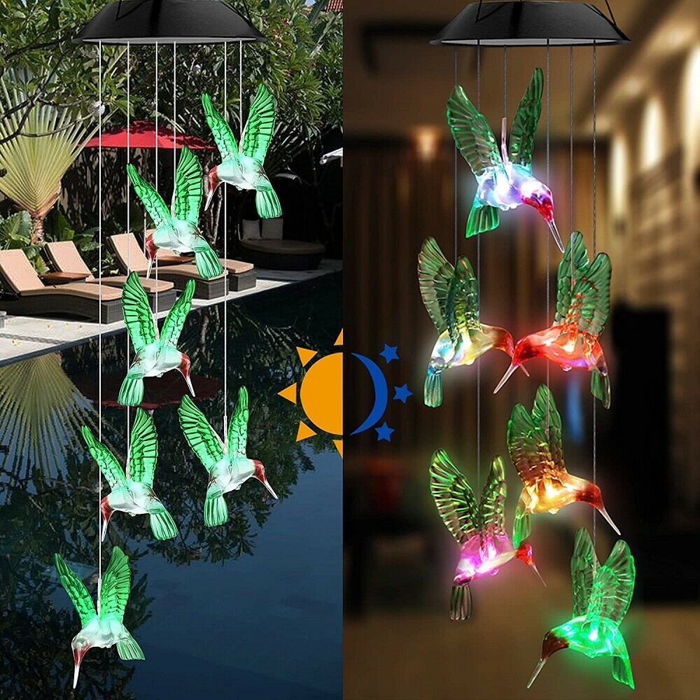 LED Hummingbird Color Changing Solar Light