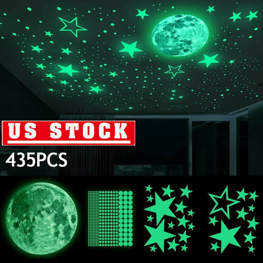 Luminous Stars & Moon Wall Stickers