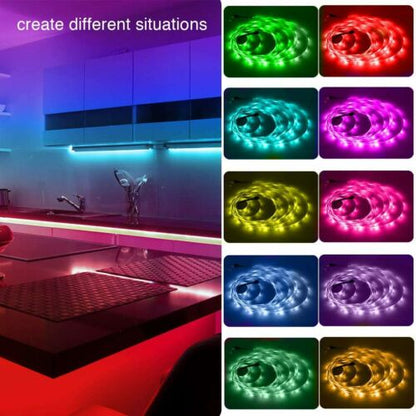 Led light strip 100ft 50ft 5050 RGB Bluetooth Color Change Remote for Rooms Bar