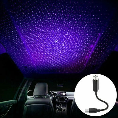 Car Interior Starry Sky Night Projector Lamp