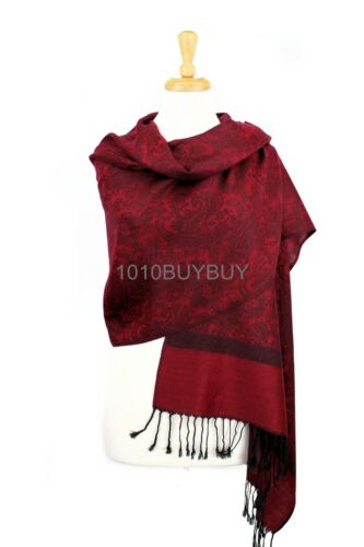 Pashmina Paisley Silky Scarf Shawl Wrap