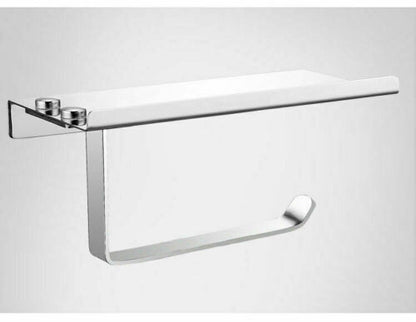 Wall Mounted Stainless Steel Holder with Shelf