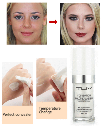 TLM Color Changing Foundation Makeup Base Face Liquid