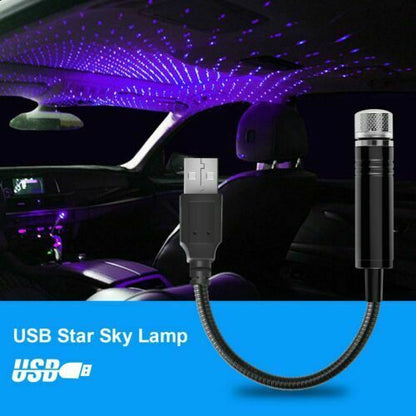 Car Interior Starry Sky Night Projector Lamp