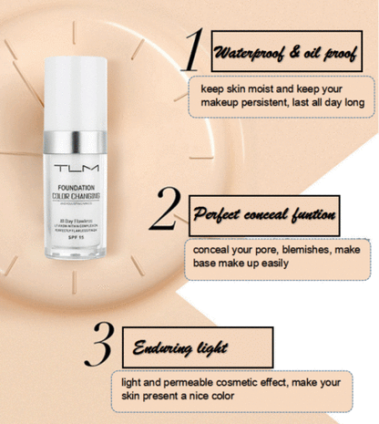 TLM Color Changing Foundation Makeup Base Face Liquid